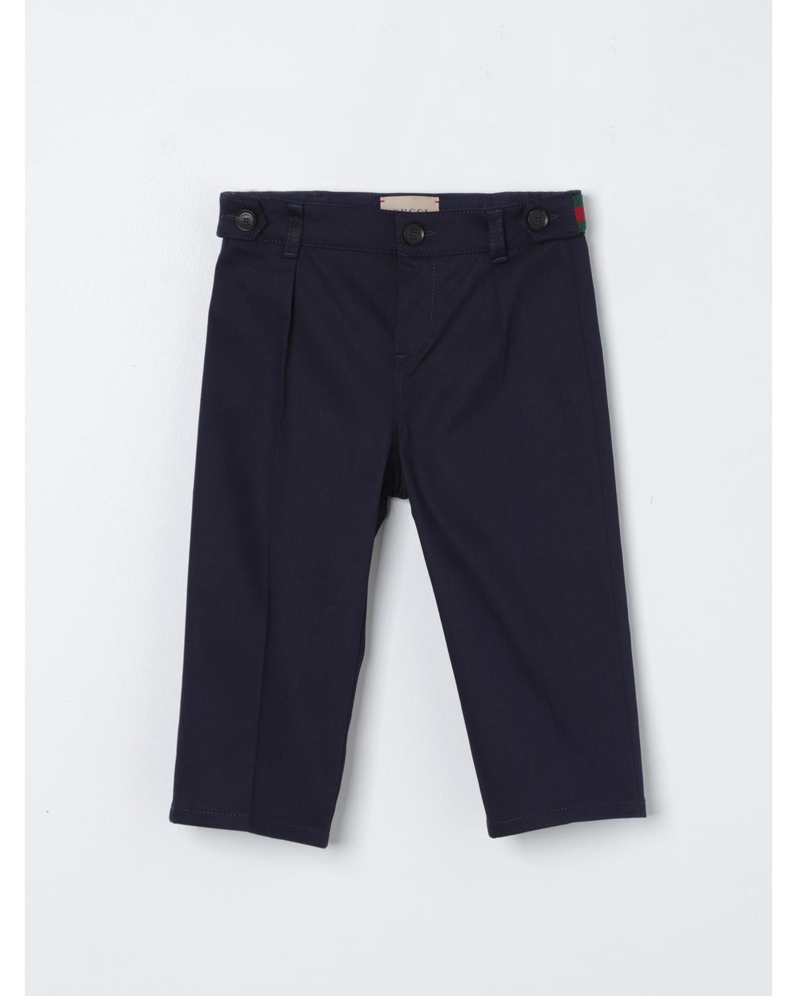 Gucci Children Dress Pants Tailored Fit Blue
