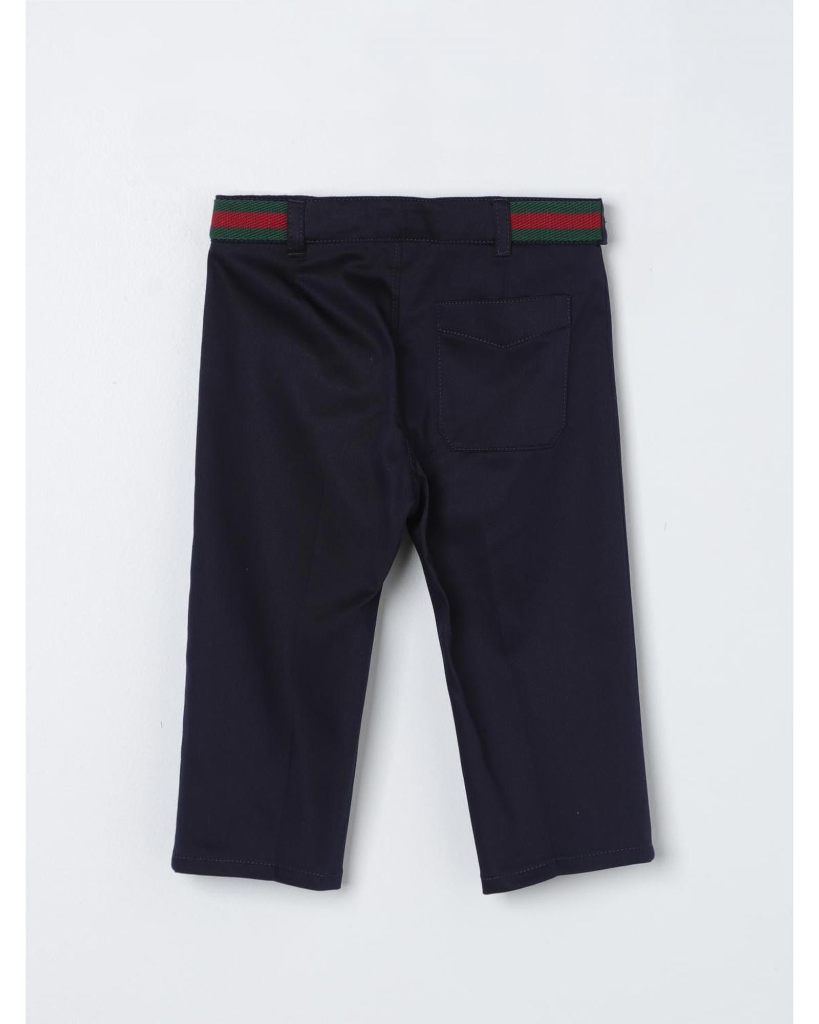 Gucci Children Dress Pants Tailored Fit Blue