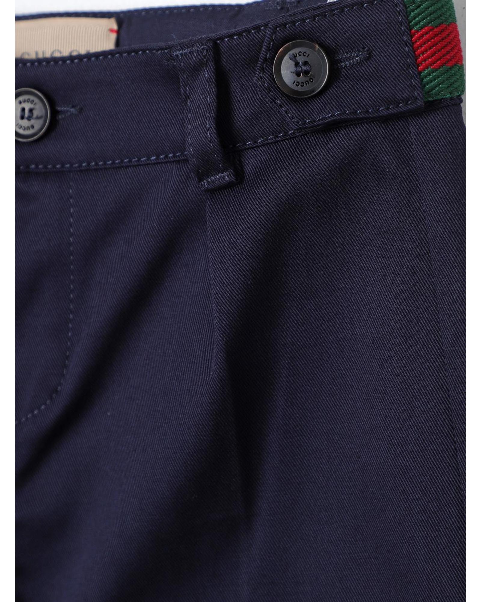 Gucci Children Dress Pants Tailored Fit Blue