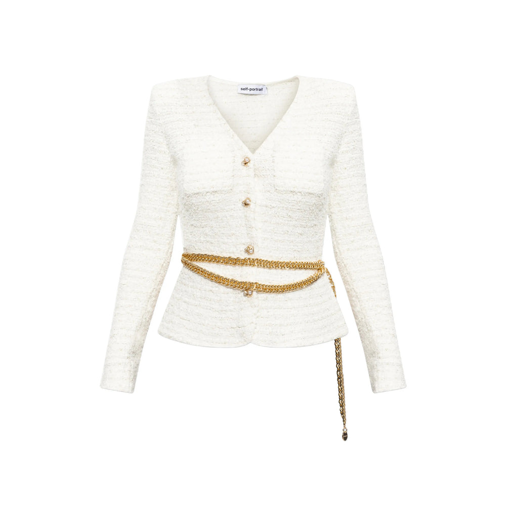Self-portrait Self-Portrait White Jackets - Tweed Jackets Women