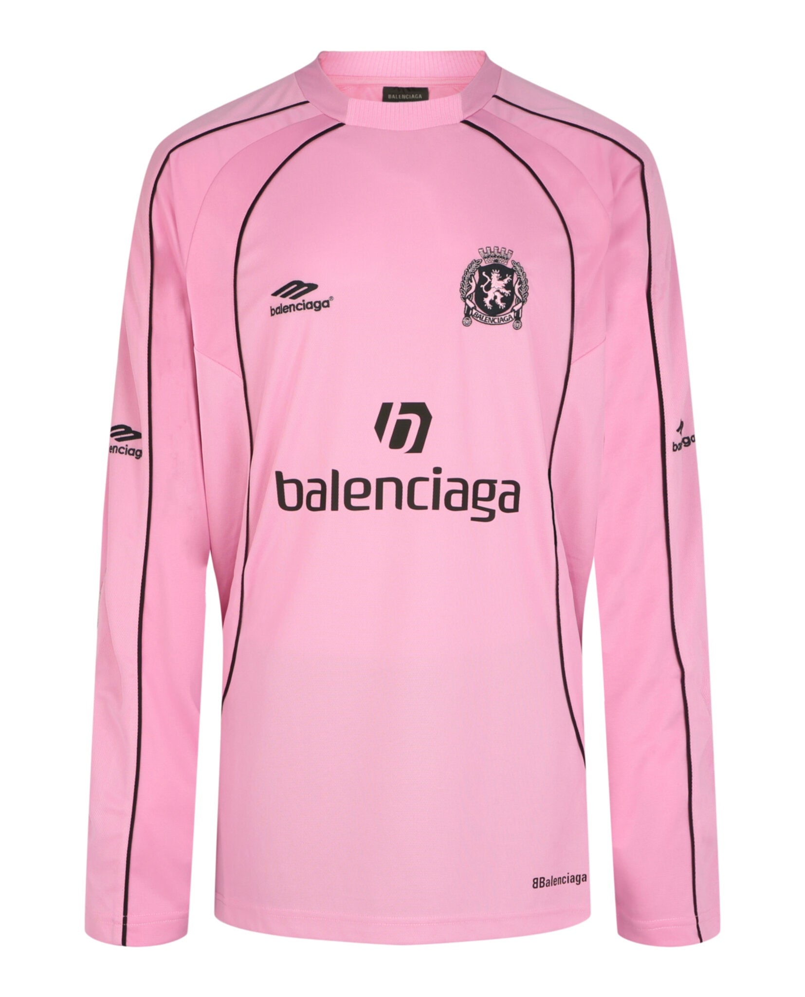 Balenciaga Balenciaga Mens Oversized Long-Sleeve Soccer Jersey