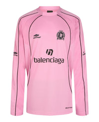 Balenciaga Balenciaga Mens Oversized Long-Sleeve Soccer Jersey