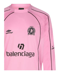 Balenciaga Balenciaga Mens Oversized Long-Sleeve Soccer Jersey