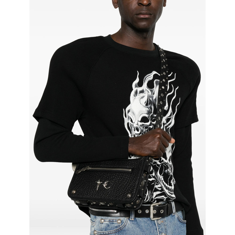 Thug Club Black Messenger Bags Men