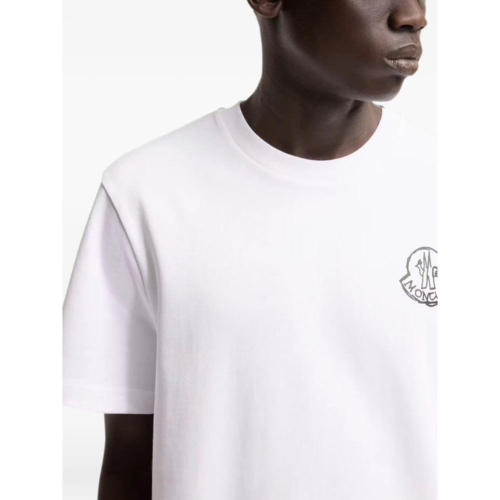 Moncler White Polo Shirts - T-Shirts Men