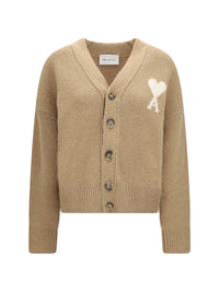 Ami Paris Women Ami De Coeur Cardigan In Alpaca