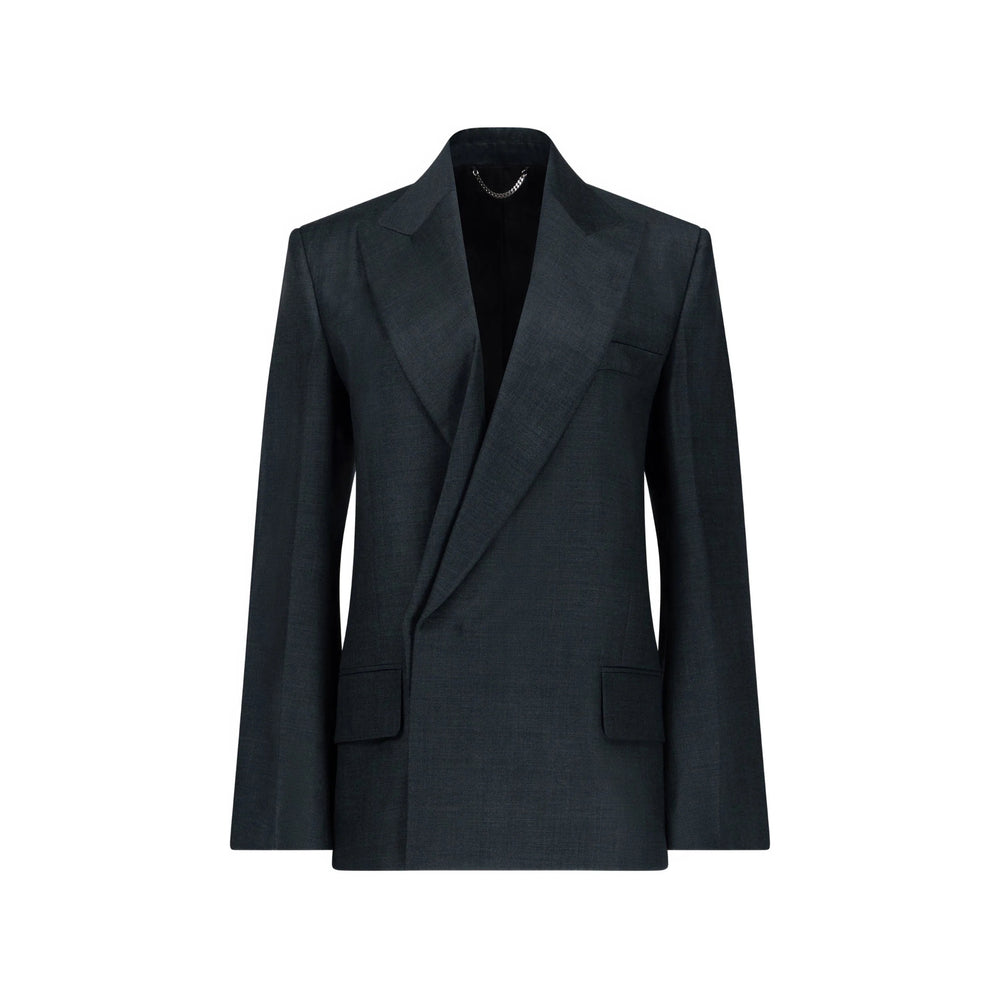 Victoria Beckham Green Jackets - Blazers Women