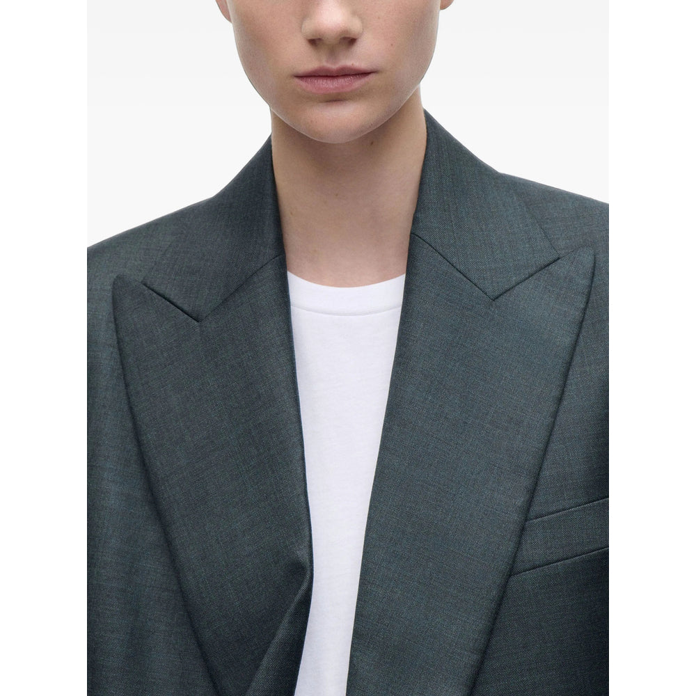 Victoria Beckham Green Jackets - Blazers Women