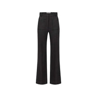 Victoria Beckham Victoria Beckham Grey Trousers - High-Waisted Trousers Women