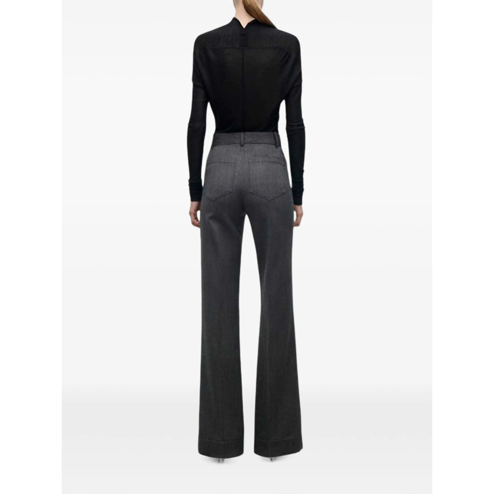 Victoria Beckham Victoria Beckham Grey Trousers - High-Waisted Trousers Women
