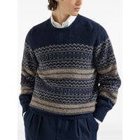 Brunello Cucinelli Brunello Cucinelli Blue Sweaters & Knitwear - Jumpers Men