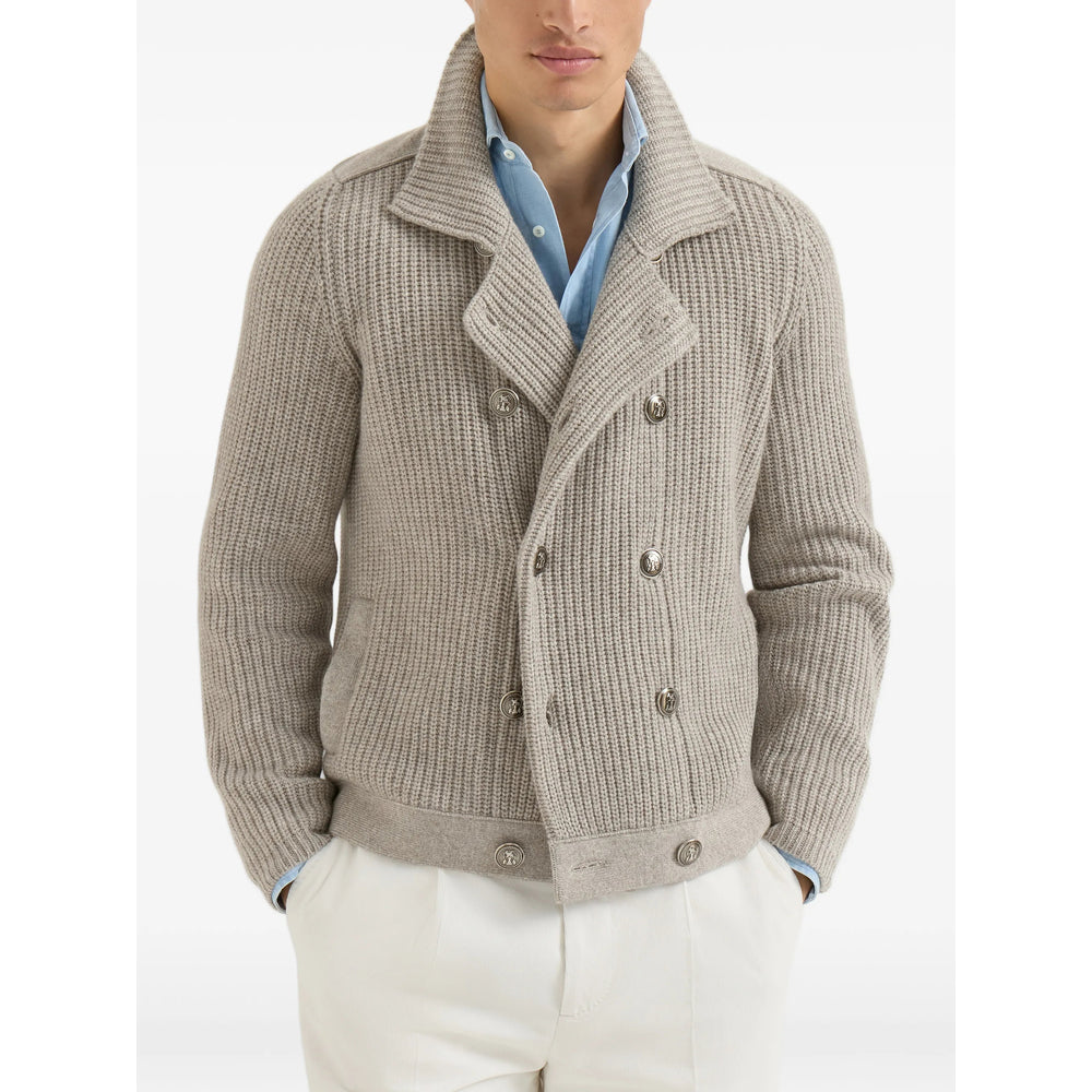 Brunello Cucinelli Neutrals Sweaters & Knitwear - Cardigans Men