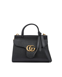 Gucci GG Marmont Mini Bag Top Handle Women Black Handbags
