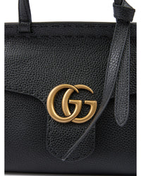Gucci GG Marmont Mini Bag Top Handle Women Black Handbags
