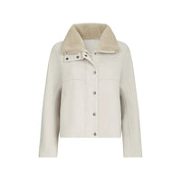 Brunello Cucinelli Brunello Cucinelli Neutrals Jackets - Faux Fur & Shearling Jackets Women