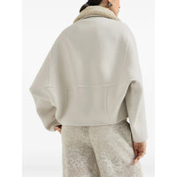 Brunello Cucinelli Brunello Cucinelli Neutrals Jackets - Faux Fur & Shearling Jackets Women