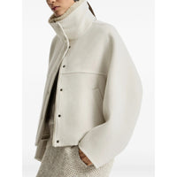 Brunello Cucinelli Brunello Cucinelli Neutrals Jackets - Faux Fur & Shearling Jackets Women