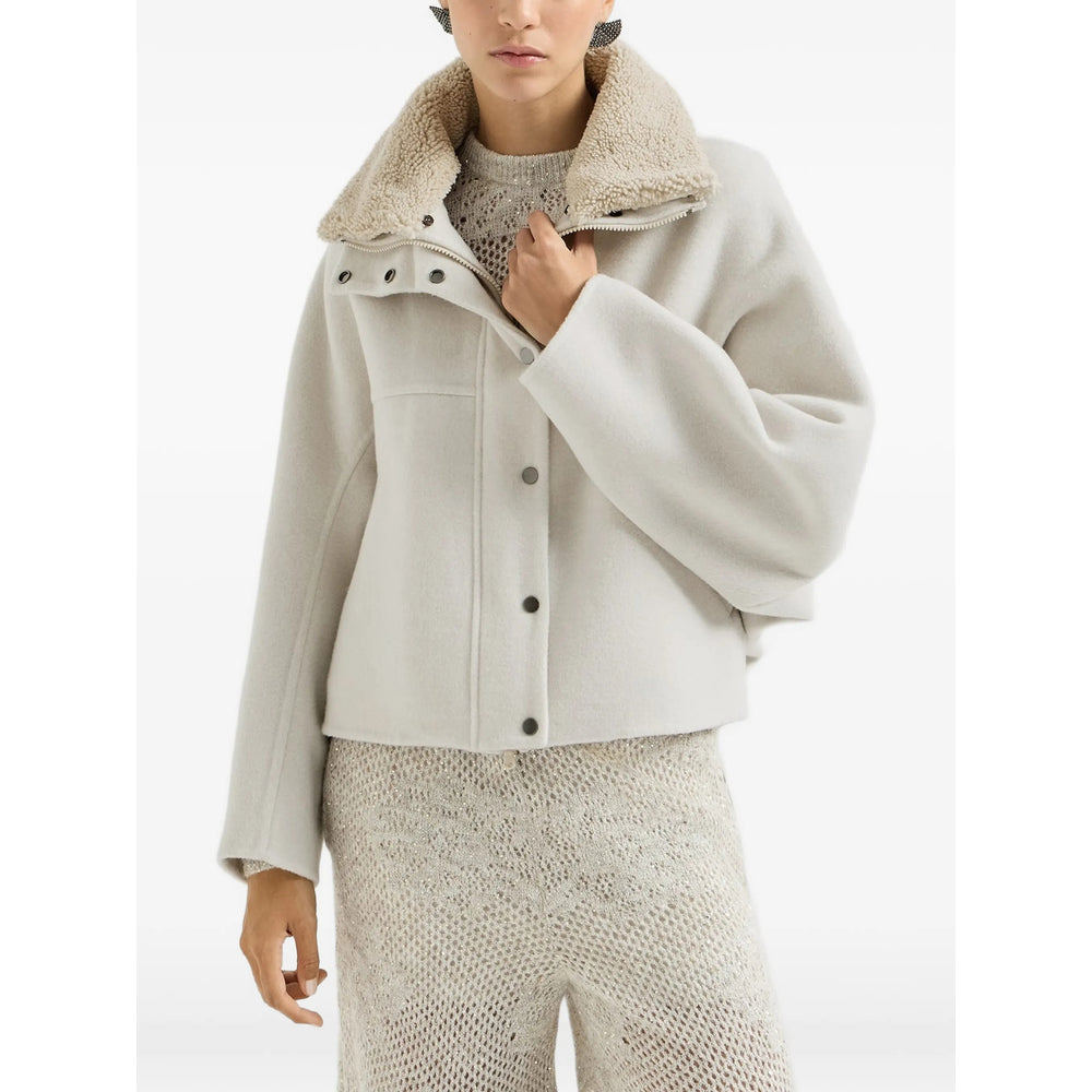Brunello Cucinelli Brunello Cucinelli Neutrals Jackets - Faux Fur & Shearling Jackets Women