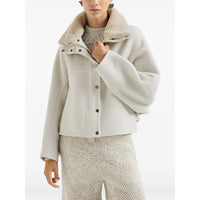 Brunello Cucinelli Brunello Cucinelli Neutrals Jackets - Faux Fur & Shearling Jackets Women