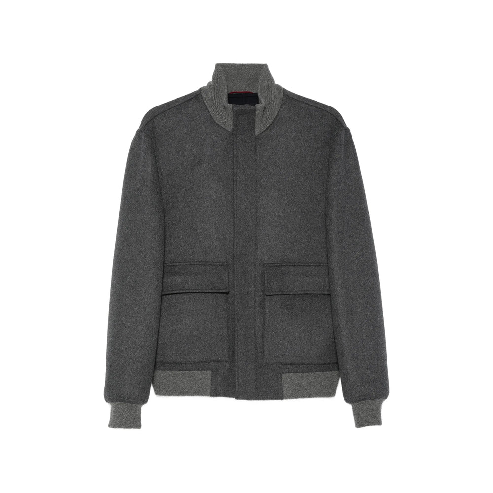 Brunello Cucinelli Grey Jackets - Bomber Jackets Men