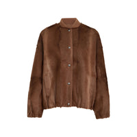 Brunello Cucinelli Brunello Cucinelli Brown Jackets - Faux Fur & Shearling Jackets Women