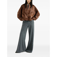 Brunello Cucinelli Brunello Cucinelli Brown Jackets - Faux Fur & Shearling Jackets Women