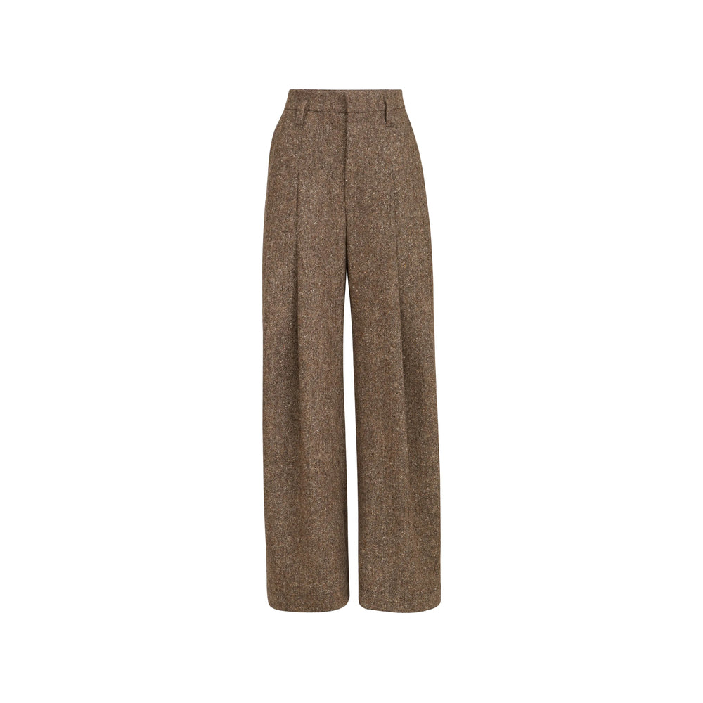Brunello Cucinelli Brown Trousers - Palazzo Pants Women