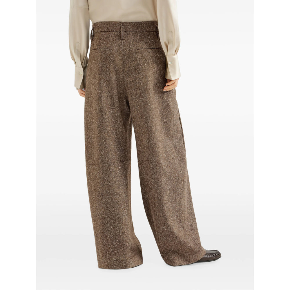 Brunello Cucinelli Brown Trousers - Palazzo Pants Women