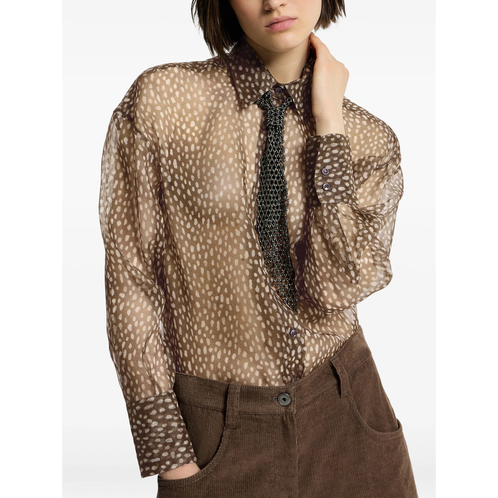 Brunello Cucinelli Brunello Cucinelli Brown Tops - Shirts Women