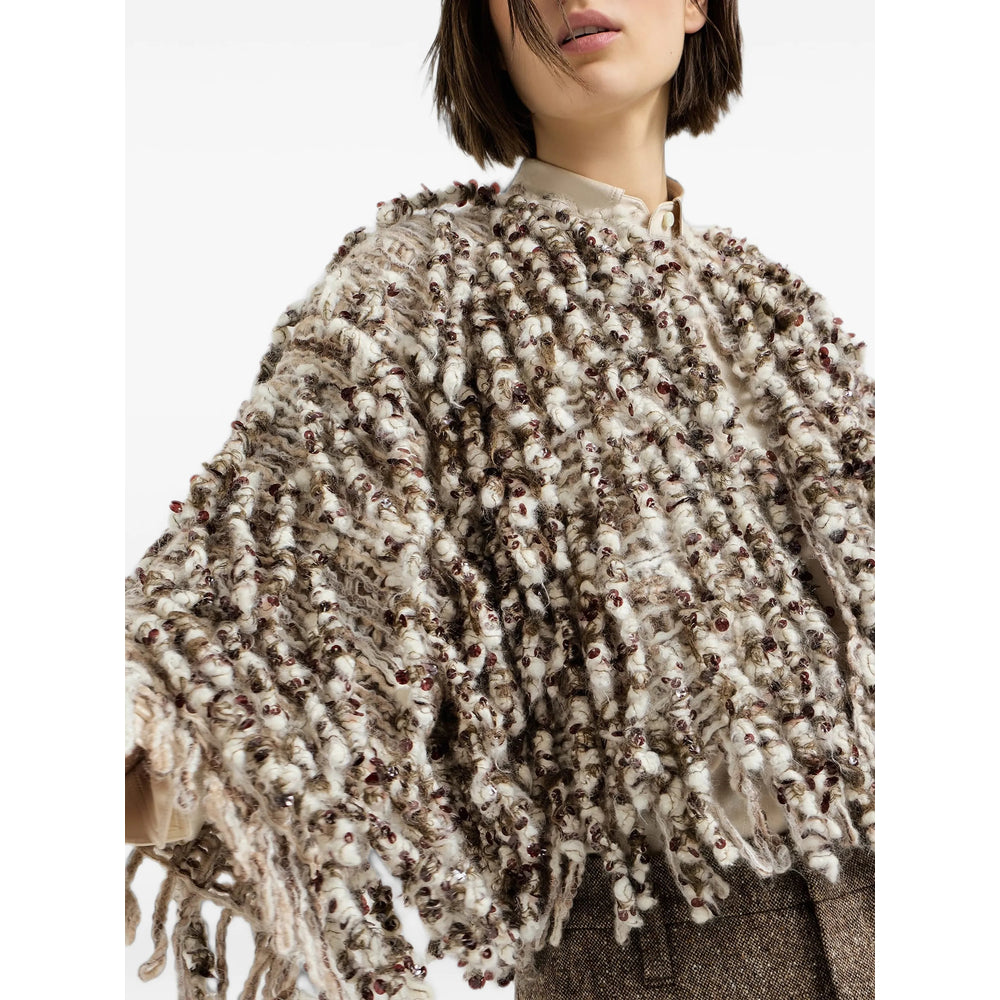 Brunello Cucinelli Brunello Cucinelli Neutrals Knitwear - Cardigans Women