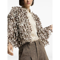 Brunello Cucinelli Brunello Cucinelli Neutrals Knitwear - Cardigans Women
