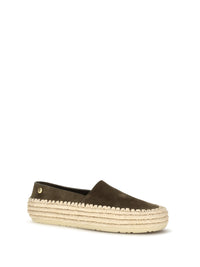 Loewe Women Rio Suede And Raffia Espadrillas