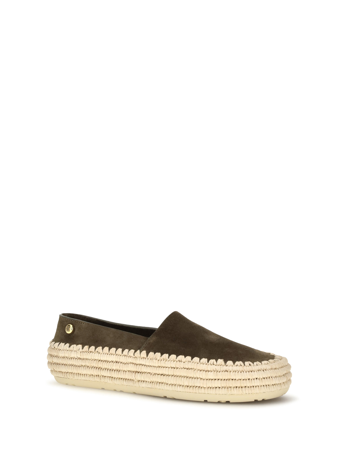 Loewe Women Rio Suede And Raffia Espadrillas