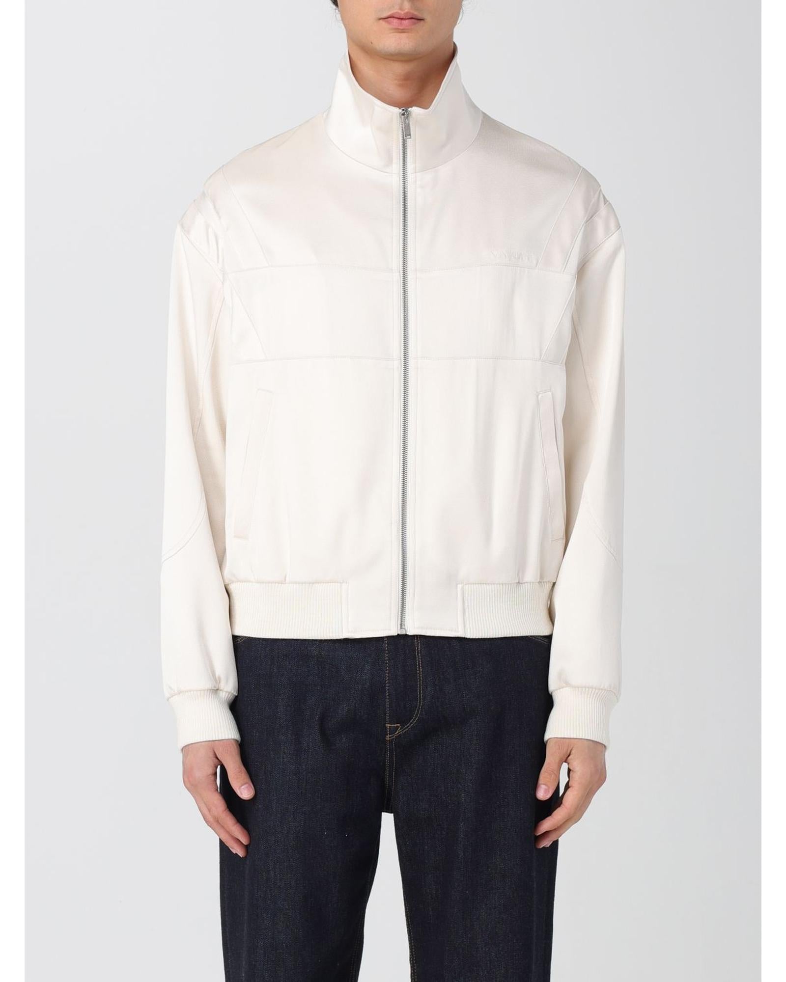 Saint Laurent ZipUp Cotton Jacket Men White