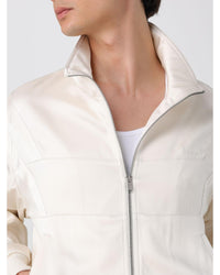 Saint Laurent ZipUp Cotton Jacket Men White