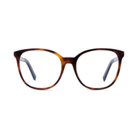Dior Eyeglasses Square Full Rim, Havana Frame and Clear Demo Lenses Lens DIORSPIRITOSI2600