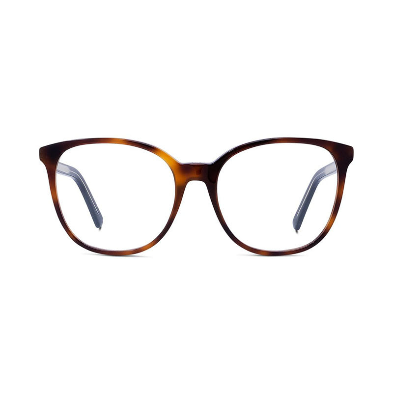 Dior Eyeglasses Square Full Rim, Havana Frame and Clear Demo Lenses Lens DIORSPIRITOSI2600