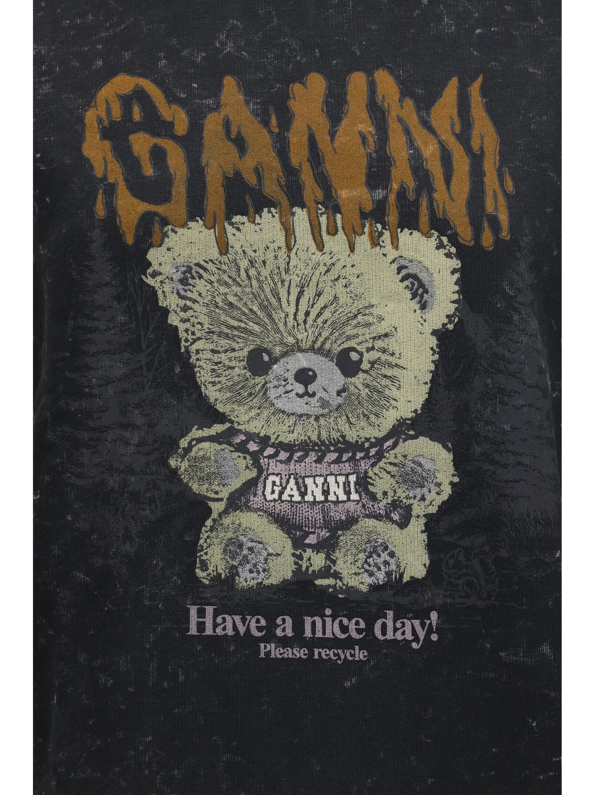 GANNI Ganni Women Isoli Forest Teddy Sweatshirt