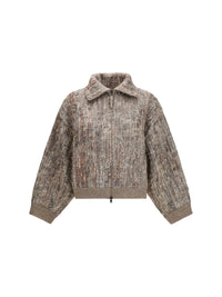 BRUNELLO CUCINELLI Brunello Cucinelli Women Perforated Zip Cardigan