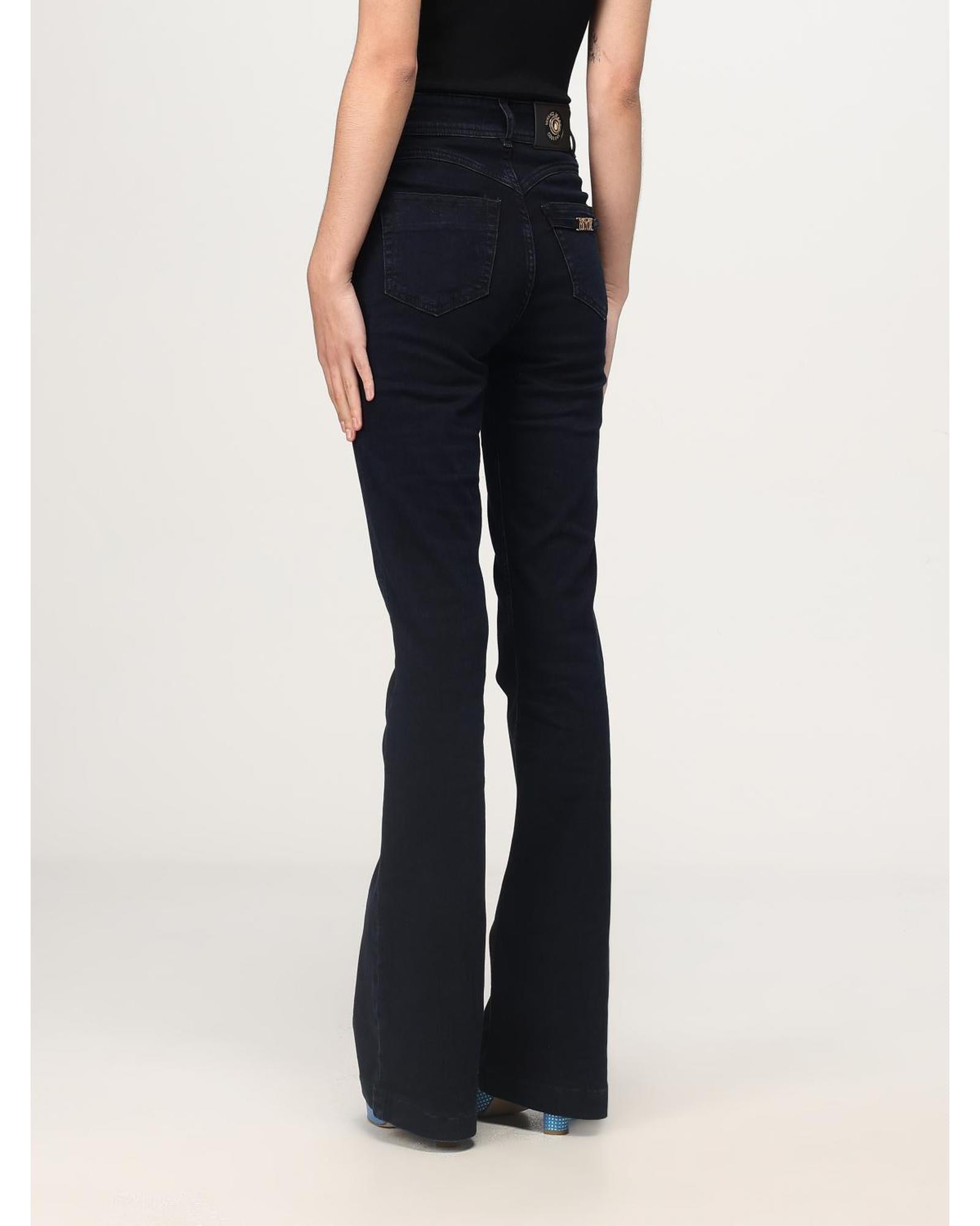 Versace Jeans Couture HighWaisted Flare Jeans Button Fly Women Black