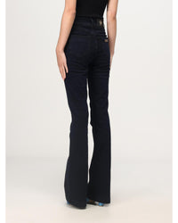 Versace Jeans Couture HighWaisted Flare Jeans Button Fly Women Black