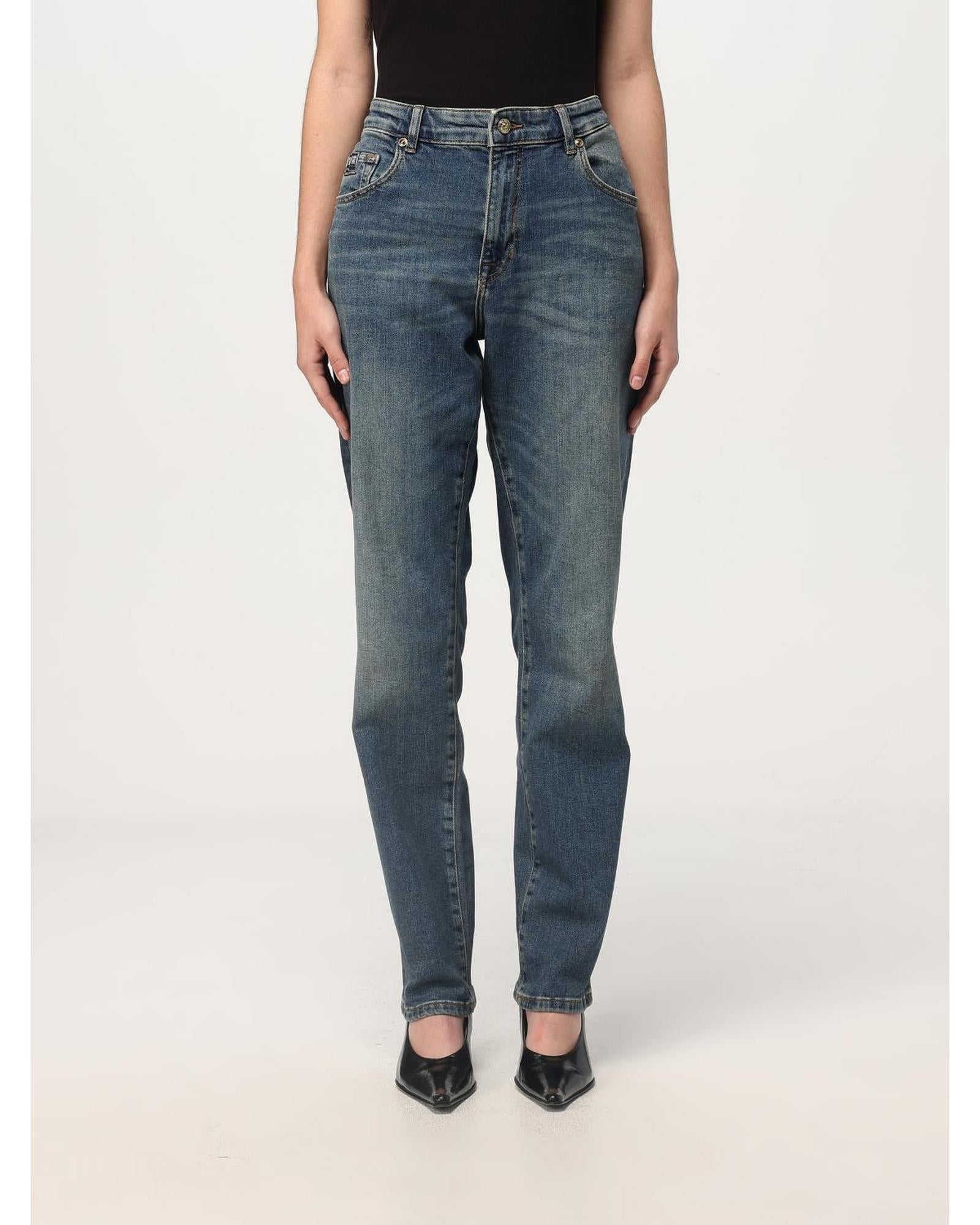 Versace Jeans Couture Straight Leg Jeans Women Blue 25" Waist Blue