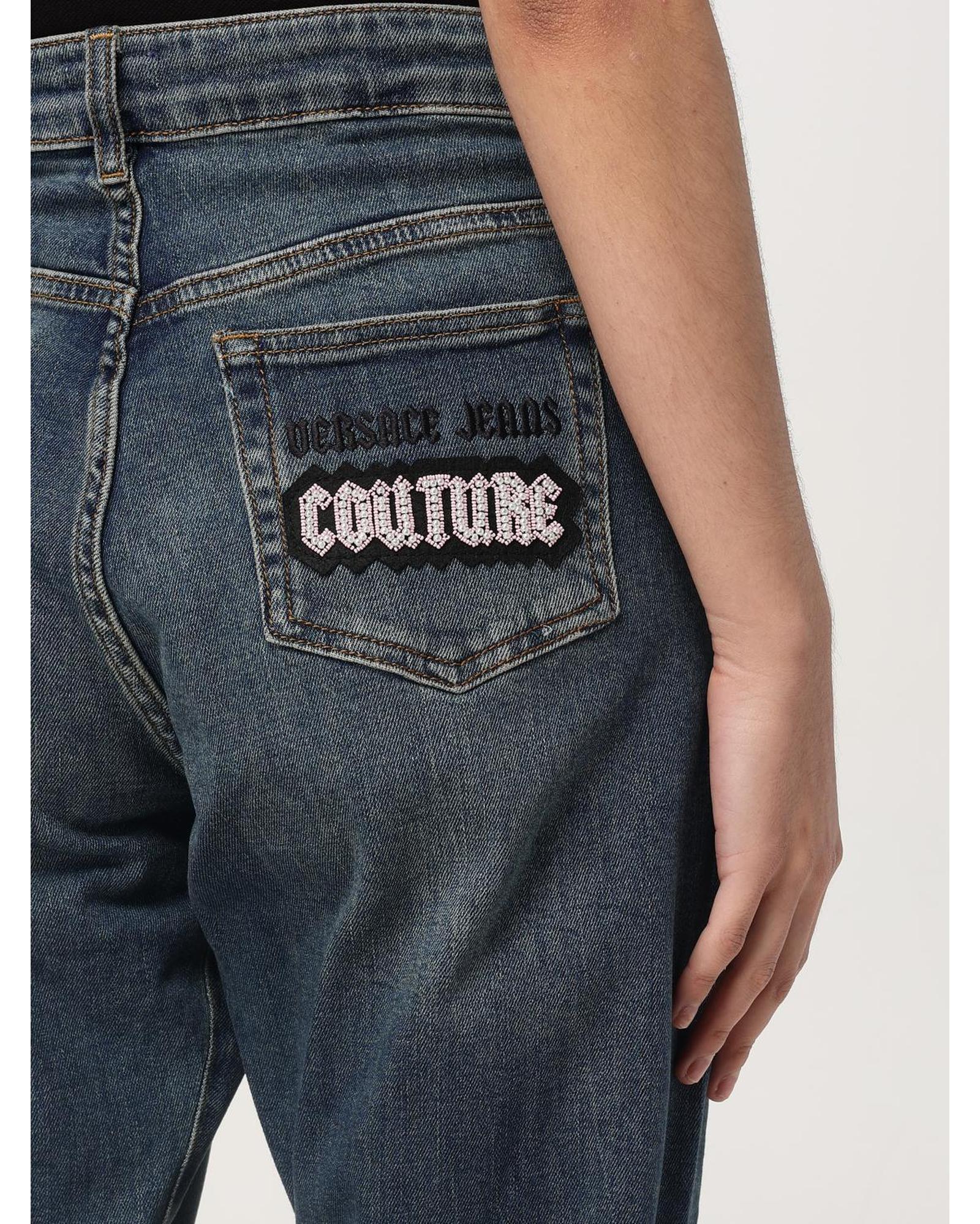 Versace Jeans Couture Straight Leg Jeans Women Blue