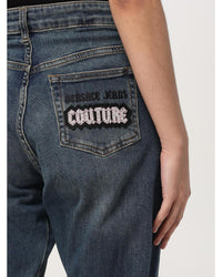 Versace Jeans Couture Straight Leg Jeans Women Blue