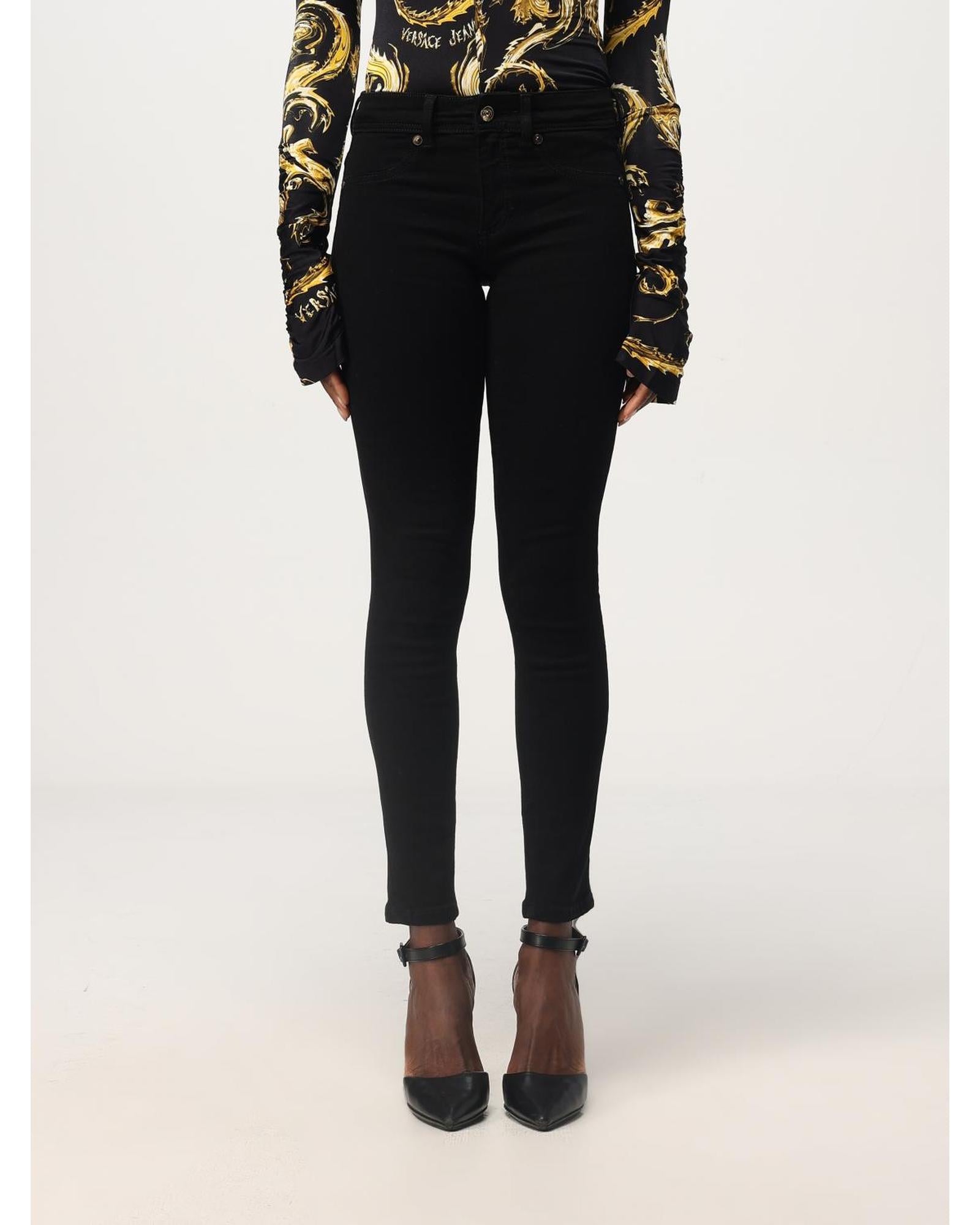 Versace Jeans Couture Skinny Jeans Women Black 28" Waist Black