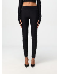 Versace Jeans Couture Slim Fit Solid Color Pants Women Black 38 Black