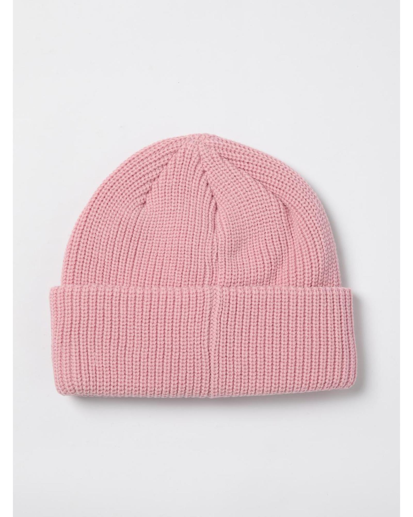Versace Jeans Couture Knitted Beanie Logo Patch Women Pink Hats