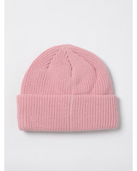 Versace Jeans Couture Knitted Beanie Logo Patch Women Pink Hats