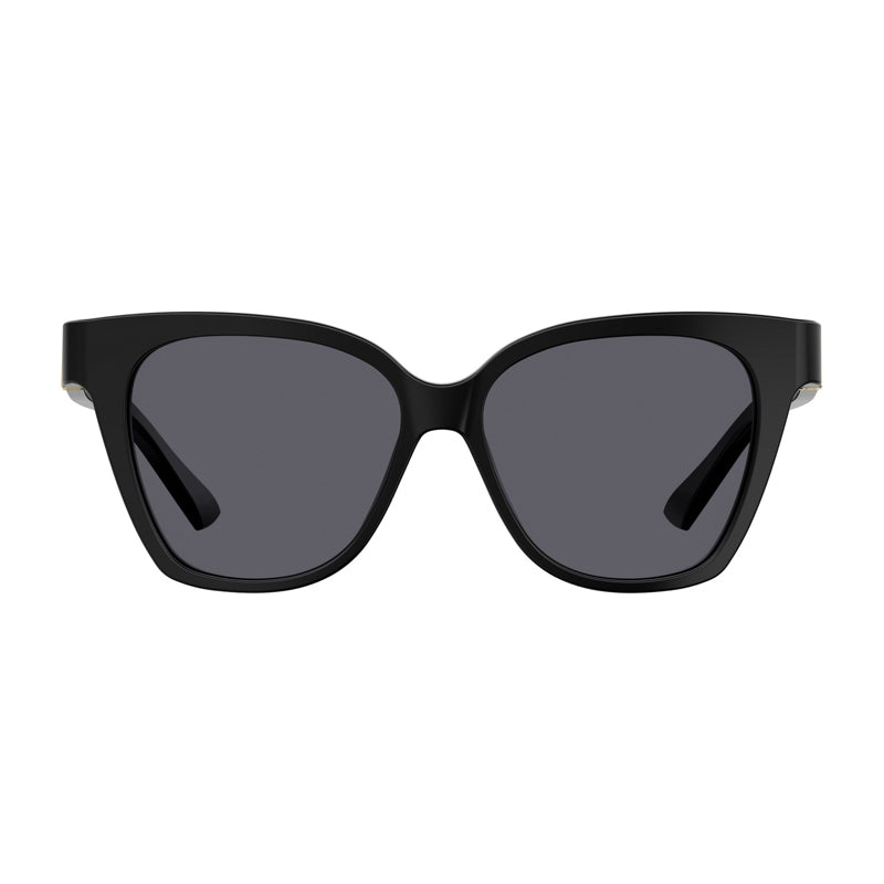 Moschino Moschino Sunglasses Rectangle Full Rim, Black Frame and Dark Grey Lens MOS066/S0807IR