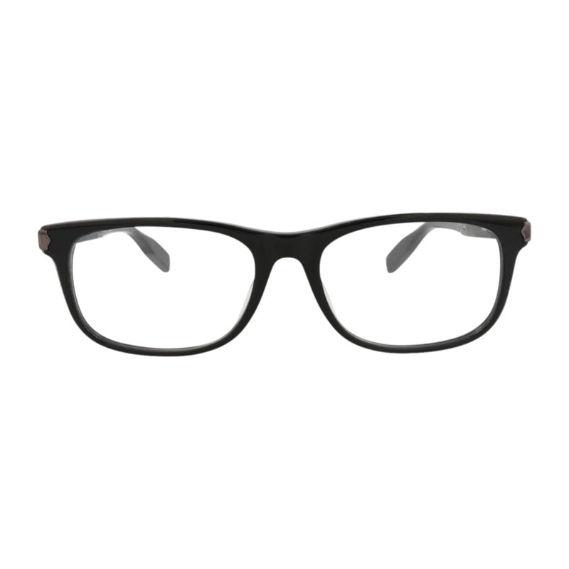 Montblanc Eyeglasses Square Full Rim, Shiny Black Frame and Clear Demo Lens Lens MB0036O005